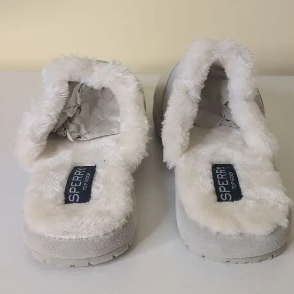 Sperry Women's 11 Cape May Mule Slipper In Ivory, NEW - Picture 5 of 11